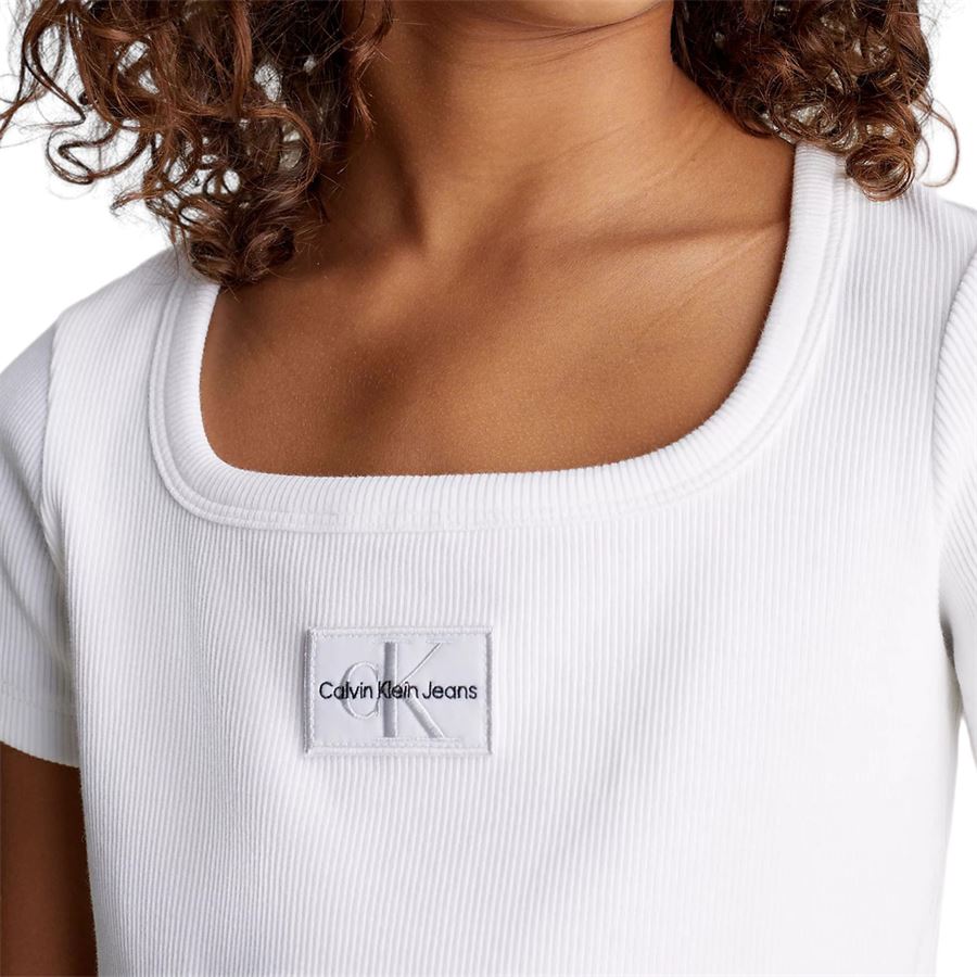 RIB BADGE SQUARE SS TOP Calvin Klein | CKIG0IG02439YAF